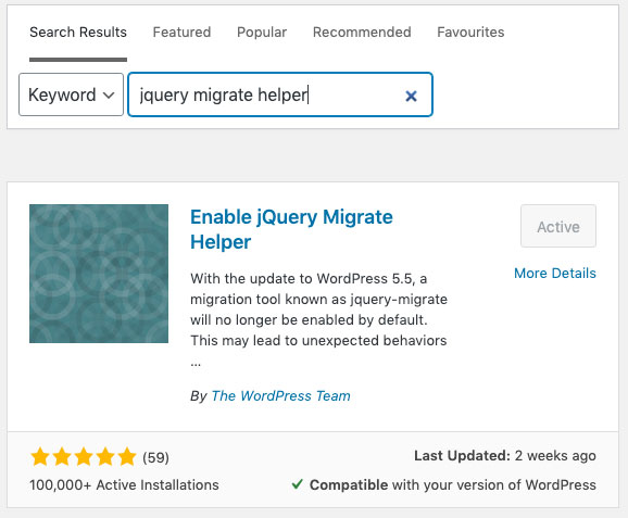 JQuery migrate problem solution with plugin